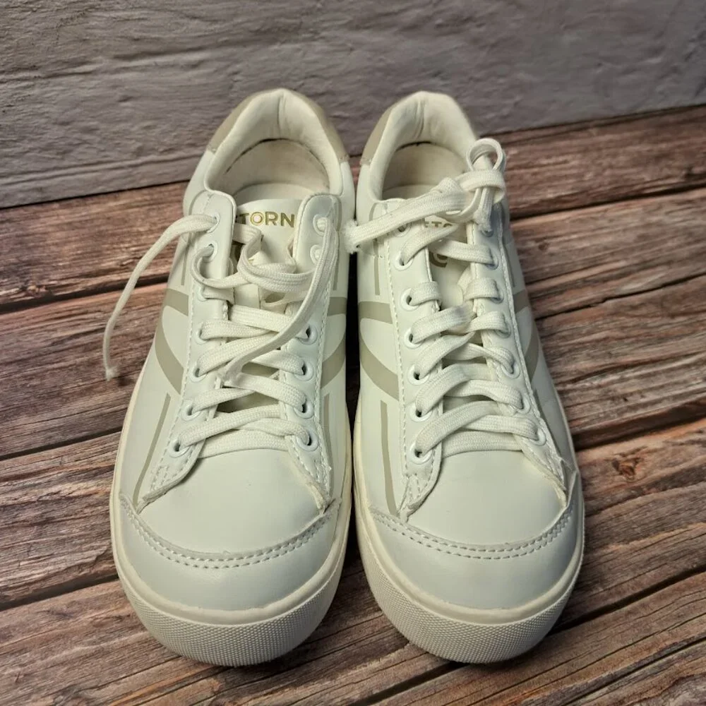 Tretorn Women's 6.5‎ Shoes Sweden cream and gold excellent used condition